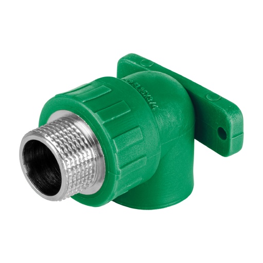 [45266] Codo oreja 90° PPR,  3/4', macho con inserto metálico, Foset CV-592