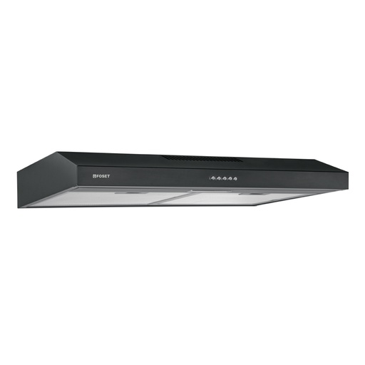 [45440] Campana extractora 75 cm, empotrable, negra, Foset CAME-75M