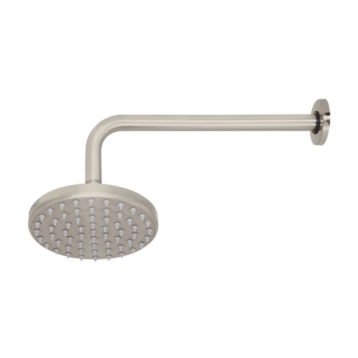 [45576] Regadera satín 6' plato redondo, con brazo, Foset Element R-206N