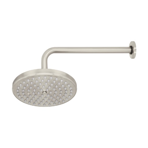 [45577] Regadera satín 8' plato redondo, con brazo, Foset Element R-208N