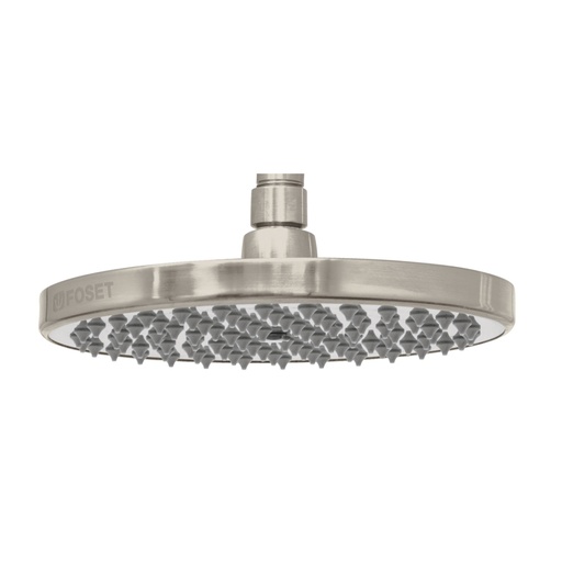 [45583] Regadera satín 8' plato redondo, sin brazo, Foset Element R-208SN