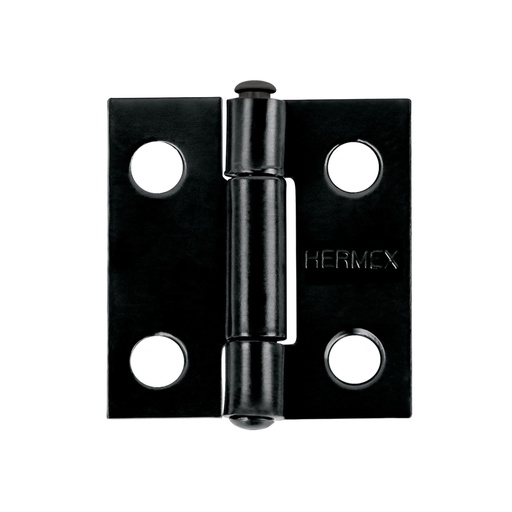 [45632] Bisagra rectangular 1' negra, HERMEX BR-106