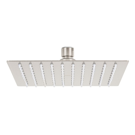 [45780] Regadera plato cuadrado 8' sin brazo, satín, FOSET RIVIERA R-308SN