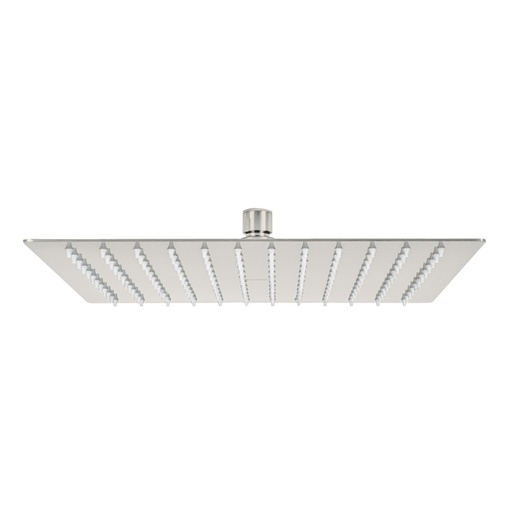 [45784] Regadera plato cuadrado 12' sin brazo, satín, FOSET RIVIERA R-312SN