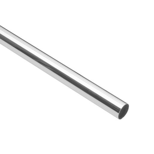 [45893] Tubo redondo para clóset, 1.8 m, acero cromado, HERMEX TR-518