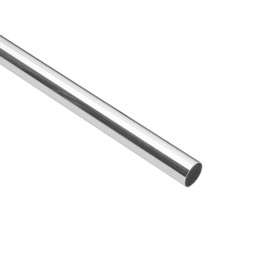 [45894] Tubo redondo para clóset,1.5 m, acero cromado, HERMEX TR-515
