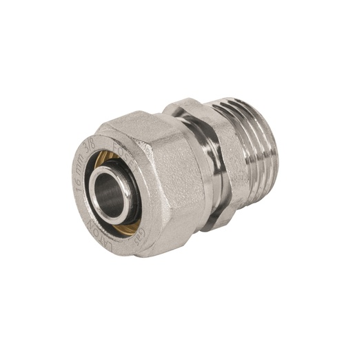 [45935] Conector para PEALPE, 3/8', con rosca macho, Foset PPG-38NM