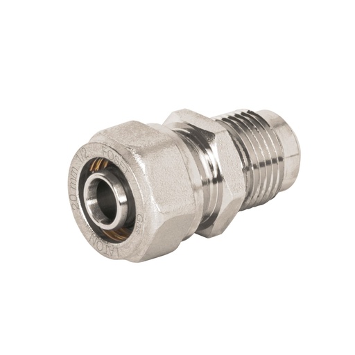 [45942] Conector para PEALPE, 1/2' a flare 3/8', Foset PPG-12CF