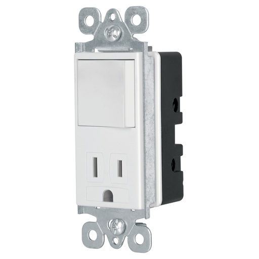 [46008] Interruptor-contacto, 2 polos + tierra, Classic, Volteck COAP-CL
