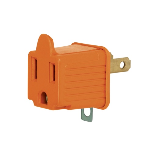 [46256] Adaptador 3 a 2, naranja, a granel, Volteck AD-32N-G