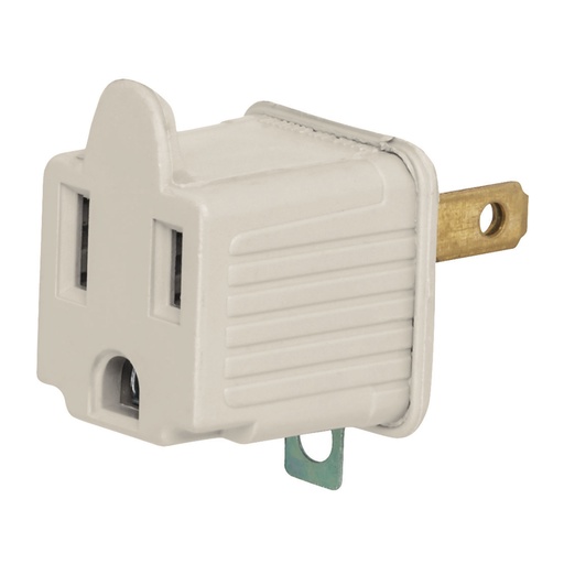 [46257] Adaptador 3 a 2, gris, a granel, Volteck AD-32G-G