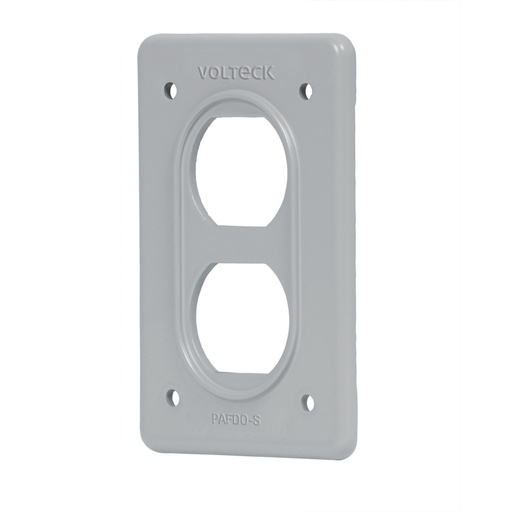 [46430] Placa tipo FS, doble, de sobreponer, Volteck PAFDO-S