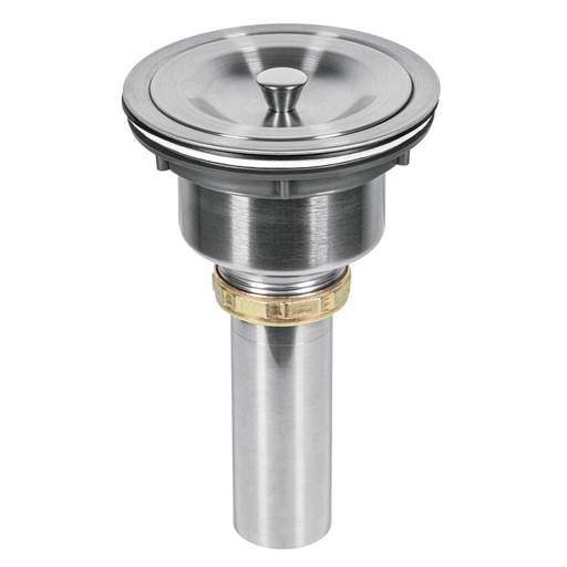 [46629] Contracanasta 3-1/2' inox, cuerpo profundo,con tapa, Riviera CO-812