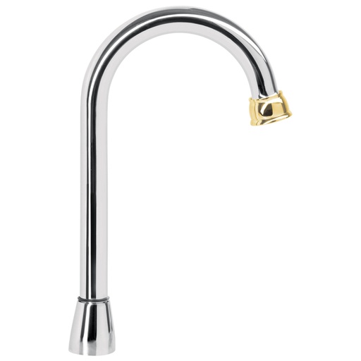 [46723] Cuello tipo bar para mezcladora de lavabo, cromo-oro, Aqua AQCR-60G