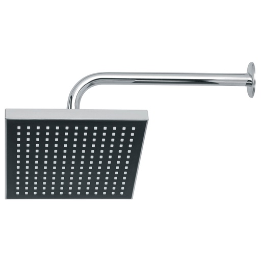 [46736] Regadera cuadrada ABS 8' acabado cromo con brazo, Foset R-405