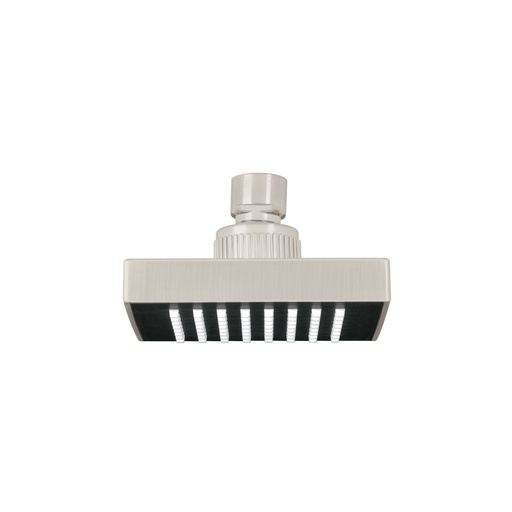 [46739] Regadera cuadrada ABS 4' acabado satín sin brazo, Foset R-403SN
