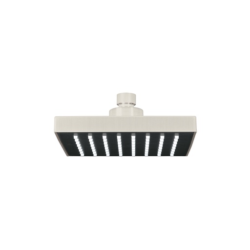 [46741] Regadera cuadrada ABS 6' acabado satín sin brazo, Foset R-404SN