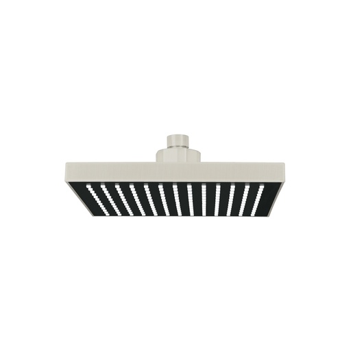 [46743] Regadera cuadrada ABS 8' acabado satín sin brazo, Foset R-405SN