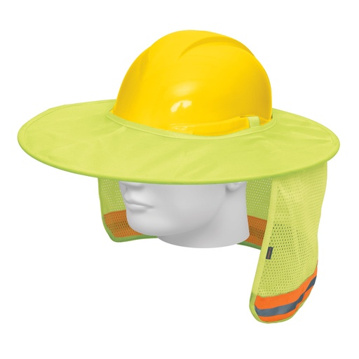 [100354] Protector solar plegable para casco, verde con reflejante PROCA-V