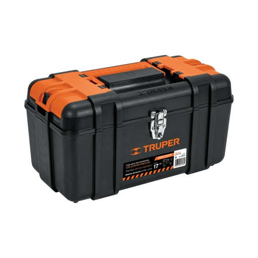 [102434] Caja para herramienta 17' c/compartimentos,broches metálicos CHP-17XC