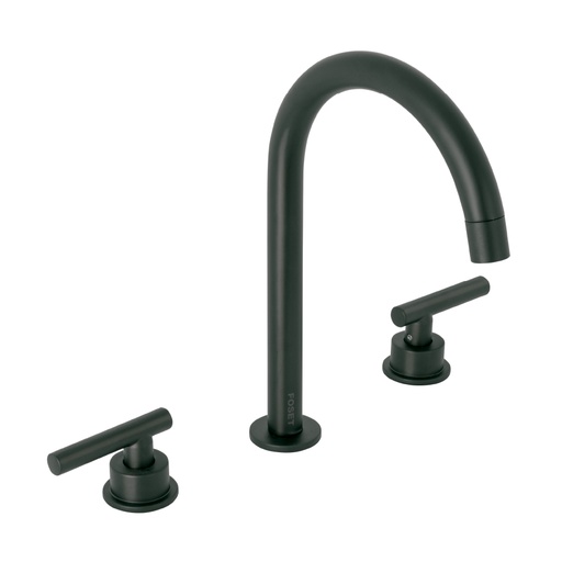 [46758] Mezcladora p/lavabo,taladros separados,palanca,negro,Tubig TBM-92M