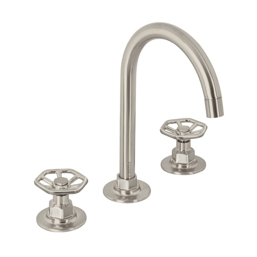 [46760] Mezcladora p/lavabo,taladros separados,redondos,satín,Tubig TBM-91N