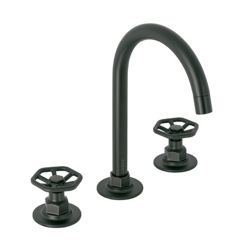 [46761] Mezcladora p/lavabo,taladros separados,redondos,negro,Tubig TBM-91M