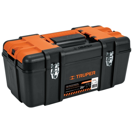 [102435] Caja para herramienta 20' c/compartimentos,broches metálicos CHP-20XC
