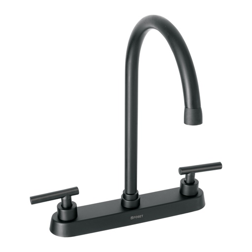 [46773] Mezcladora para fregadero,manerales palanca,negro mate,Tubig TBF-82M