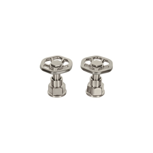 [46870] Juego de 2 manerales para mezcladora, volante, satín, Tubig TBMM-61N