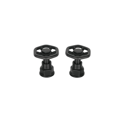 [46871] Juego de 2 manerales para mezcladora, volante, negro, Tubig TBMM-61M