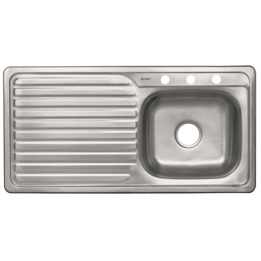 [47021] Tarja de empotrar 100x51cm tina derecha, Foset Basic TA-1051DB