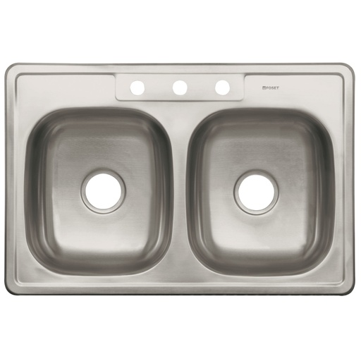 [47024] Tarja de empotrar 84x56cm doble tina, Foset Basic TA-842TB