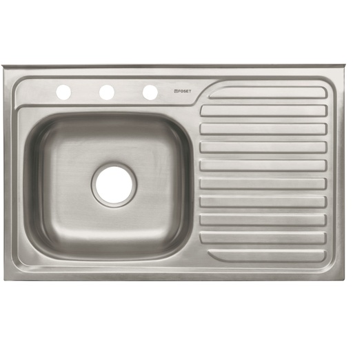 [47026] Tarja de sobreponer 80x50cm tina izquierda, Foset Basic TA-850IB