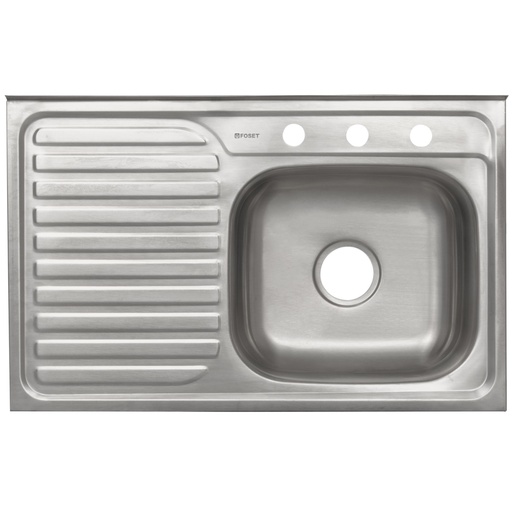[47027] Tarja de sobreponer 80x50cm tina derecha, Foset Basic TA-850DB