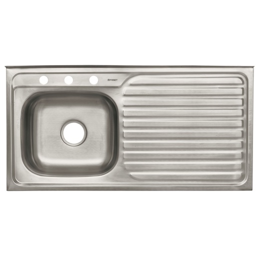[47028] Tarja de sobreponer 100x50cm tina izquierda, Foset Basic TA-1050IB