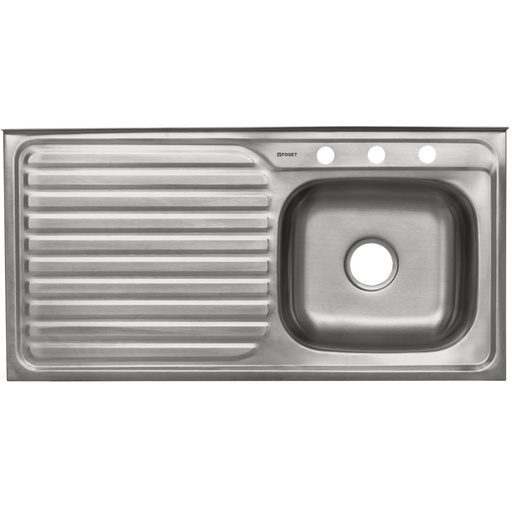 [47029] Tarja de sobreponer 100x50cm tina derecha, Foset Basic TA-1050DB