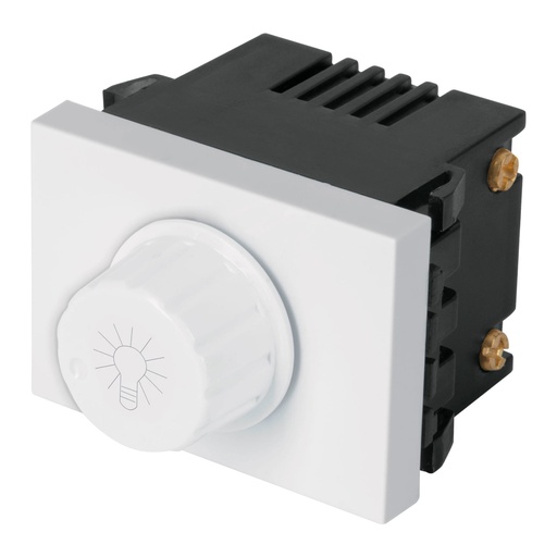 [47054] Dimmer giratorio, 1.5 módulos, línea Española, color blanco DIM15-EB