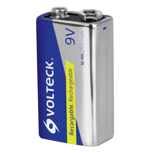 [47203] Blíster con 1 pila recargable 9V uso general, 250 mAh RE-9V2