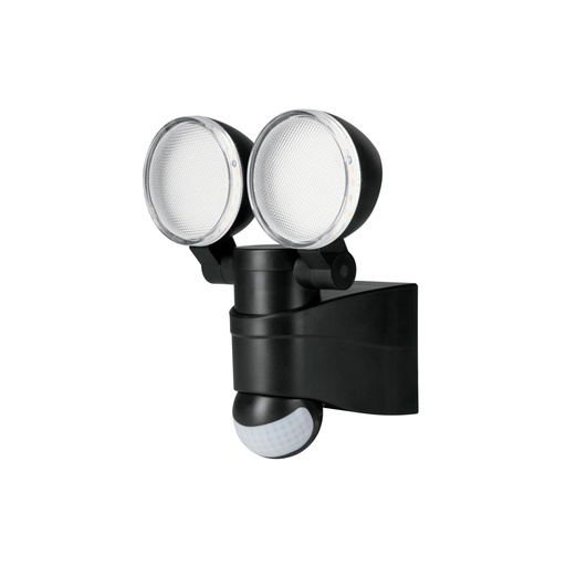 [47338] Arbotante LED 12 W negro con sensor de movimiento, Volteck ARB-902L