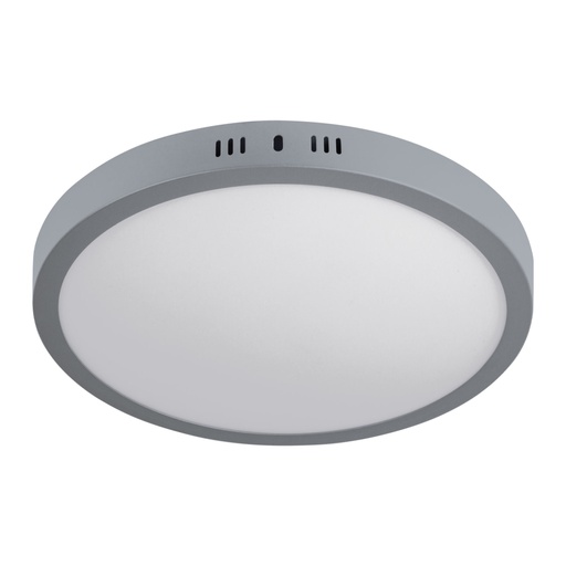 [47349] Luminario LED tipo plafón 24 W, redondo, luz de día, gris PLA-217L