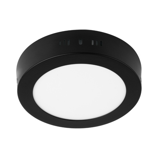 [47395] Luminario LED tipo plafón 6 W, redondo, luz de día, negro PLA-223L