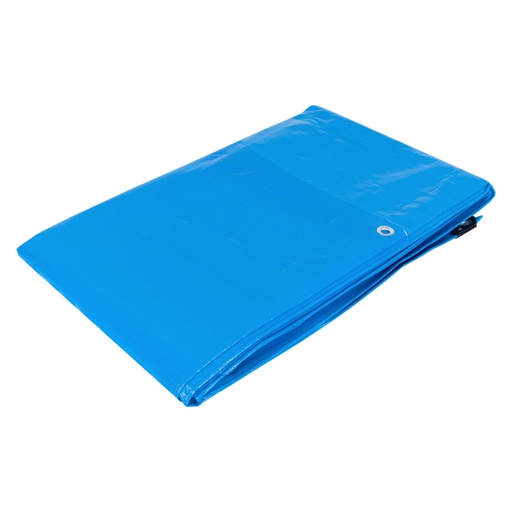 [102549] Lona de polietileno reforzada 3 x 6 m, azul, 180g/m2, TRUPER LT-36Z