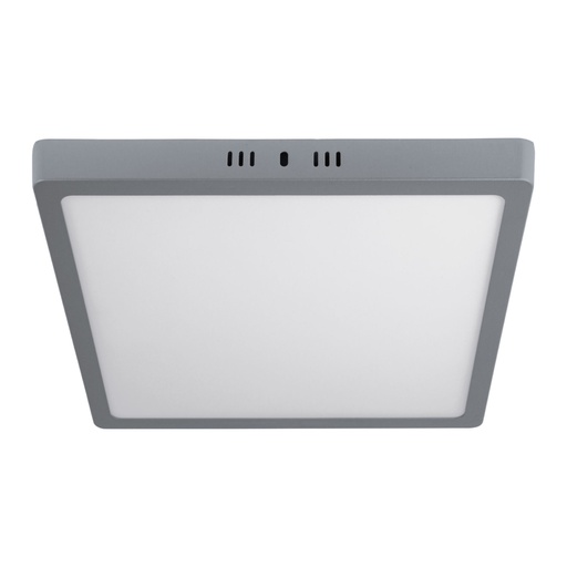 [47449] Luminario LED tipo plafón 24 W, cuadrado, luz de día, gris PLA-221L
