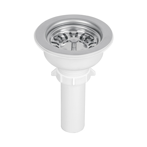 [47451] Contracanasta 3-1/2' inox, instalafácil, tubo plástico,Foset CO-824