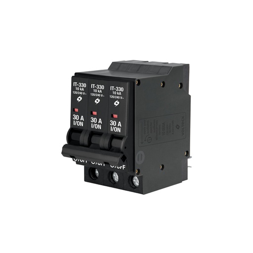 [47515] Interruptor de 3 polos 30A, enchufable, VOLTECK IT-330