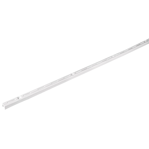 [47712] Cremallera sencilla blanca para ménsulas planas, 2m, FIERO SOMO-20CS