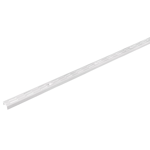[47717] Cremallera doble blanca para ménsulas planas, 1m, FIERO SOMO-10CD