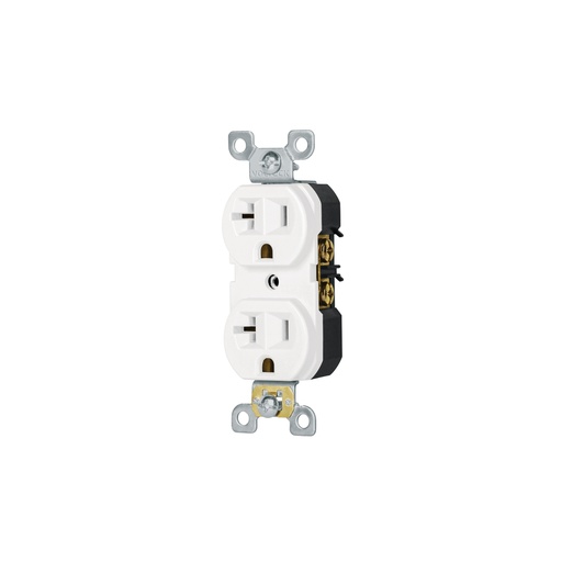 [47721] Contacto dúplex, 2 polos 3 hilos, 20 A, Standard, blanco CODO-MSB