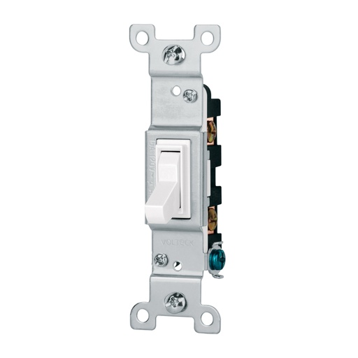 [47727] Interruptor vertical de palanca, Standard, blanco, Volteck APSE-SB